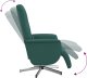 vidaXL Rozkładany fotel masujący z podnóżkiem, ciemnozielony, tkanina 6