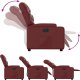 vidaXL Elektryczny fotel rozkładany, winna czerwień, sztuczna skóra 6