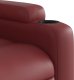 vidaXL Elektryczny fotel rozkładany, winna czerwień, sztuczna skóra 10