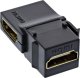 Adapter AV InLine InLine® HDMI Keystone Snap-In module, 4K/60Hz, HDMI AF/AF angled black 2