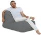 Eurofirany Sėdmaišis Trendy Comfort Bed Pouf, pilkas 1