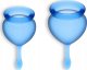 SATISFYER_SET Feel Good zestaw kubeczków menstruacyjnych Dark Blue 15ml + 20ml 4