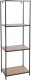 vidaXL Regał z 3 półkami 45x30x130 cm naturalno-czarny (445855) 1