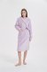 Spod Igły i Nitki Szlafrok Mikrofibra z Kapturem S/M Carlo Lawendowy 2