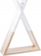 Atmosphera Półka dekoracyjna na ścianę TIPI - drewno, kolor biały 30 x 10 x 39 cm 1