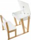 Atmosphera Stolik z krzesełkiem dla dziecka, krzesełko i stolik dla dziecka, stolik drewniany, stolik konsola, stolik edukacyjny, białe biurko 3