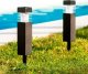Xxl Duża Lampa Solarna Ogrodowa Wbijana Stal 4Szt. 6