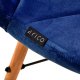 Activeshop 4Rico Krzesło skandynawskie QS-186 aksamit granatowe 6