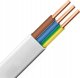 Przewód Śląsk Przewód YDYp 3x1,5mm2 płaski instalacyjny 450/750V biały odwijany z bębna 172152001S0500 1