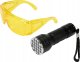 Latarka UV 21 LED  395 - 405 nm z okularami ochronnymi 1
