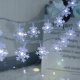 Lampki choinkowe Świąteczne lampki choinkowe płatki śniegu 10 LED biały zimny 2