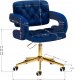Activeshop 4Rico Krzesło obrotowe QS-OF213G aksamit granatowe 10