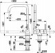 Bateria kuchenna 6823-915-22 / KFA / THETA II /  BATERIA KUCHENNA ZLEW ZE SKŁADANĄ WYLEWKĄ, STAL NIERDZEWNA / 2