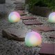 GreenBlue Ogrodowa, solarna lampa naziemna LED (kula) 30cm + PILOT 4