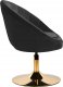 Activeshop 4Rico fotel obrotowy QS-BL12G aksamit czarny 3