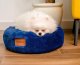 Mimikoko MIMIKO Pets Legowisko Shaggy okrągłe M 45cm chabrowe 2