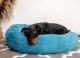Mimikoko MIMIKO Pets Legowisko Shaggy okrągłe XL 75cm turkusowe 3