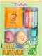 MARTINELIA_SET Little Dinosauric Fun Bath kula do kąpieli 2x70g + żel do mycia 100ml + kredki do malowania 5szt + sól do kąpieli 100g 2