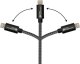 Kabel USB Good Connections GoodConnections USB-A 2.0 > Lightning (ST-ST) 0,5m Ladekabel Textilmantel 12W Schwarz 3