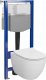 Zestaw podtynkowy S701-925 / CERSANIT / AQUA 50 / C251 ZESTAW STELAŻ PODT WC PNEU QF + MZ ZEN CLEAN ON + DS DUR WOLNOOPADAJĄCA ŁW 4