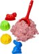 Jokomisiada Zestaw - piasek kinetyczny ColourSand 2kg różowy + foremki i łopatka 4