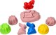 Jokomisiada Zestaw - piasek kinetyczny ColourSand 2kg różowy + foremki i łopatka 6
