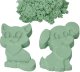 Jokomisiada Zestaw - piasek kinetyczny ColorSand 2kg miętowy + foremki i łopatka 5