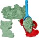 Jokomisiada Zestaw - piasek kinetyczny ColorSand 2kg miętowy + foremki i łopatka 7