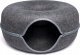 Xtech Legowisko Tunel dla Kota Okrągłe Donut Domek 60 cm Ciemnoszary 1
