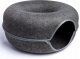 Xtech Legowisko Tunel dla Kota Okrągłe Donut Domek 60 cm Ciemnoszary 2