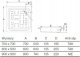 Brodzik A2B577E000 / ROCA / BLUES / BRODZIK STALOWY 90X90X13,5 / 1