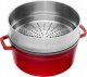STAUB Garnek żeliwny okrągły z wkładem Staub - 3.8 ltr, Czerwony 2