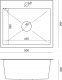 Zlewozmywak QUADRON LUKE 100 zlewozmywak stalowy (50x45x20) z syfonem 1-komorowy b/o + bateria stalowa 4