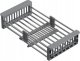 Zlewozmywak QUADRON LUKE 100 zlewozmywak stalowy (50x45x20) z syfonem 1-komorowy b/o + bateria stalowa 6