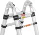 MSW Drabina teleskopowa składana z aluminium 12 stopni 0.85-1.85/3.8 m Drabina teleskopowa składana z aluminium 12 stopni 0.85-1.85/3.8 m 3