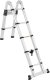MSW Drabina teleskopowa składana z aluminium 12 stopni 0.85-1.85/3.8 m Drabina teleskopowa składana z aluminium 12 stopni 0.85-1.85/3.8 m 5