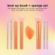 REAL TECHNIQUES_SET Level Up Brush and Sponge zestaw pędzli do makijażu 7szt. + gąbka do makijażu 4