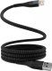 Kabel USB STATIK Statik MagStack - kabel USB-A - lightning 1m, w nylonowym oplocie, zwijany magnetycznie (black) 1