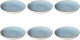 Novastyl ROSE&TULIPANI CONCERTO FUSE AZZURRO Zestaw 6 talerzy do zupy 21 cm 1