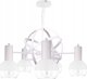 Lampa wisząca Keter Lighting Żyrandol 5xE27 PLANET WHITE 1