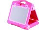 LeanToys Tablica Na kredę Pisak + Pisaki Szblony 2w1 LEAN Toys 1