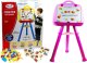 LeanToys Tablica Magnetyczna Stojąca Pisak Magnes Różowa LEAN Toys 1