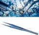 Rosfix PRECYZYJNA TYTANOWA PĘSETA ZAGIETA DO ELEKTRONIKI NAPRAWY PCB BARDZO MOCNA 3