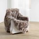 Douceur d`Interieur Miekki koc ze sztucznego futra, BEIGE 2