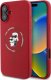 Karl Lagerfeld KARL LAGERFELD futerał do IPHONE 16 Plus kompatybilny z MagSafe KLHMP16MSCMKCRHR (Silicone KC Body Ring) czerwony 1