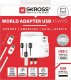 Skross Adapter podróżny PRO Light USB AC45PD 3