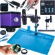 Mikroskop Rosfix MIKROSKOP CYFROWY STABILNY KAMERA HDMI USB SILIKONOWA MATA ŻELAZNA PODSTAWA 1
