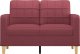 vidaXL vidaXL Sofa 2-osobowa, winna czerwień, 120 cm, tapicerowana tkaniną 3