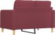 vidaXL vidaXL Sofa 2-osobowa, winna czerwień, 120 cm, tapicerowana tkaniną 5