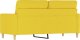 vidaXL vidaXL Sofa 2-osobowa, jasnożółta, 140 cm, tapicerowana tkaniną 5